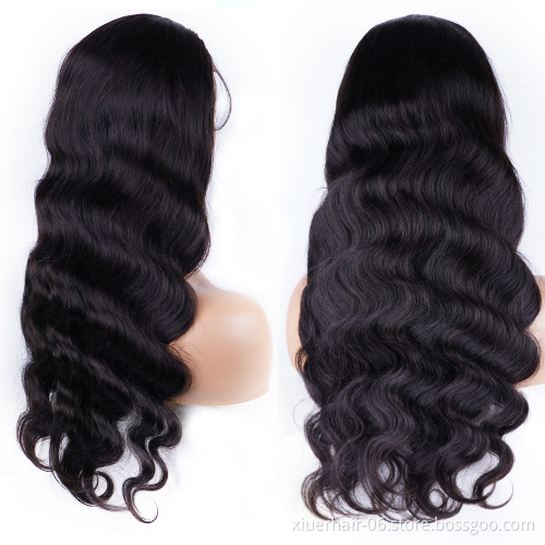 12 A Grade Virgin Brazilian Hair Closure Human Hair Wigs For Black Women 180 Density Body Wave 5X5 Hd Lace Frontal Wig